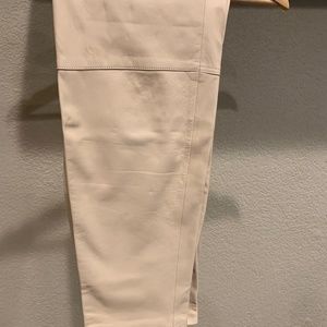 Song of Style Seana Leather Pant Khaki Beige Lamb